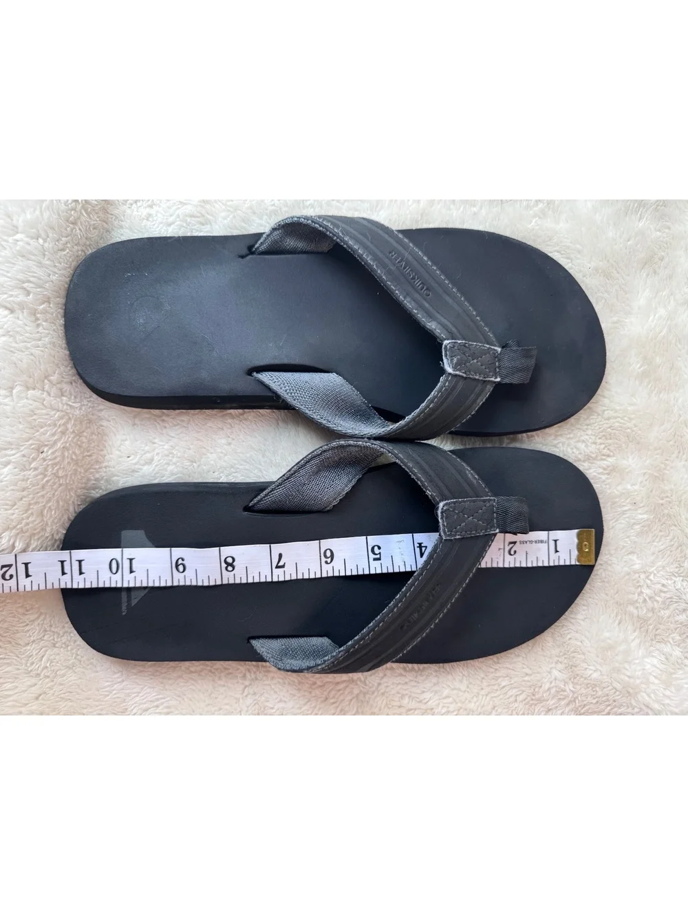 Quiksilver Men’s Black Flip Flop Sandals Casual Beach Summer Shoes